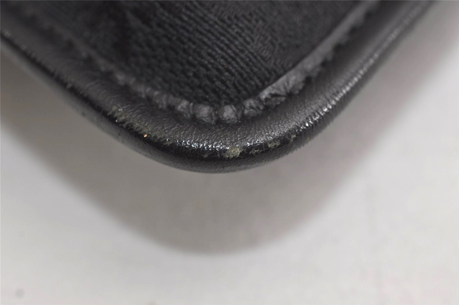 Authentic GUCCI Shoulder Cross Body Bag GG Canvas Leather 0190348 Black 7251J