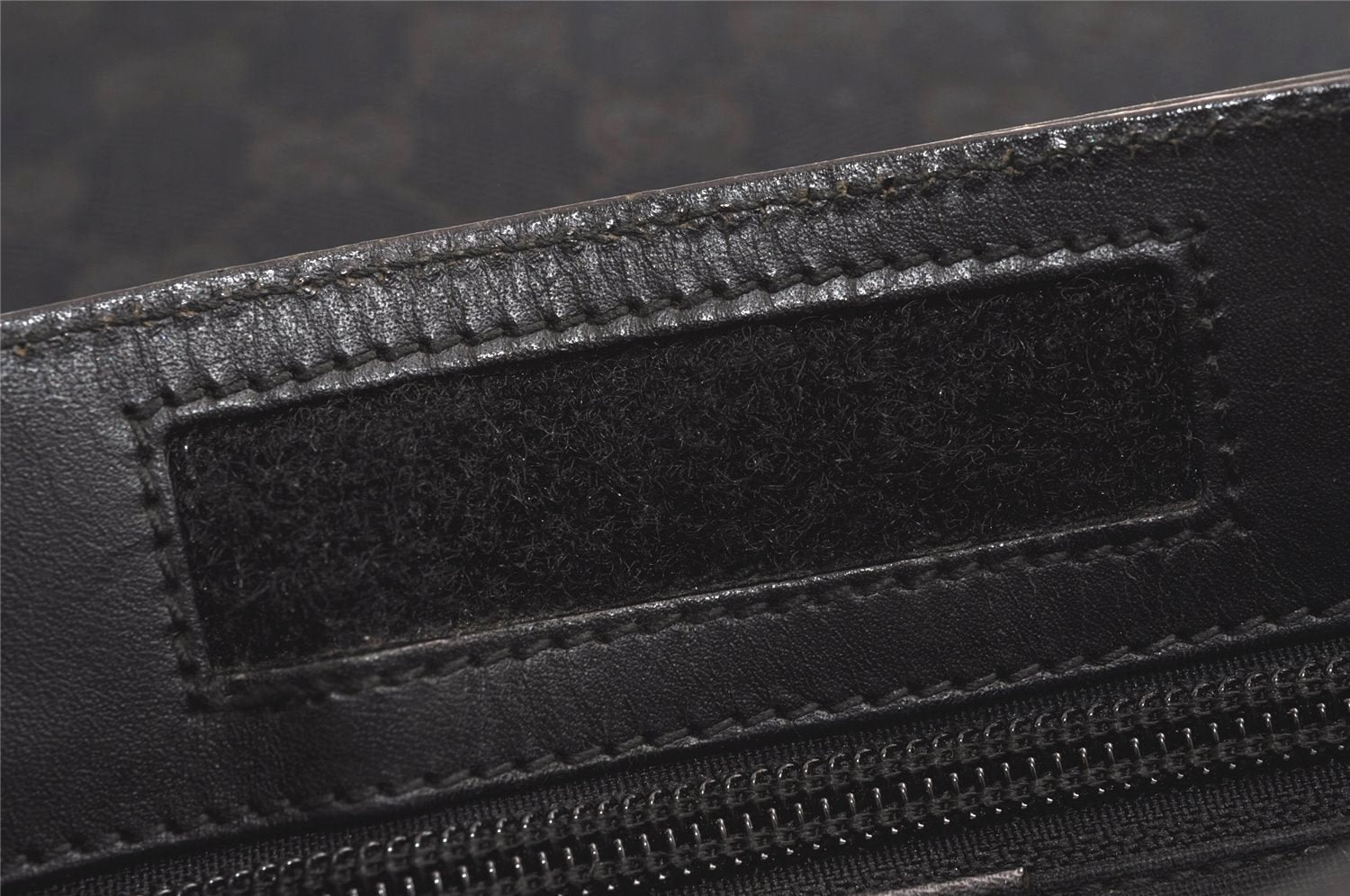 Authentic GUCCI Shoulder Cross Body Bag GG Canvas Leather 0190348 Black 7251J