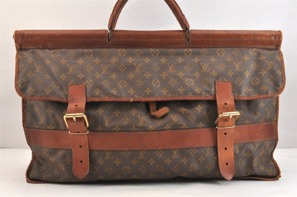 Authentic Louis Vuitton Monogram Sac Gibier Chasse Hunting Travel Hand Bag 7251K