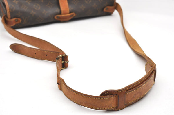 Authentic Louis Vuitton Monogram Saumur 35 Shoulder Cross Bag M42254 LV 7252K