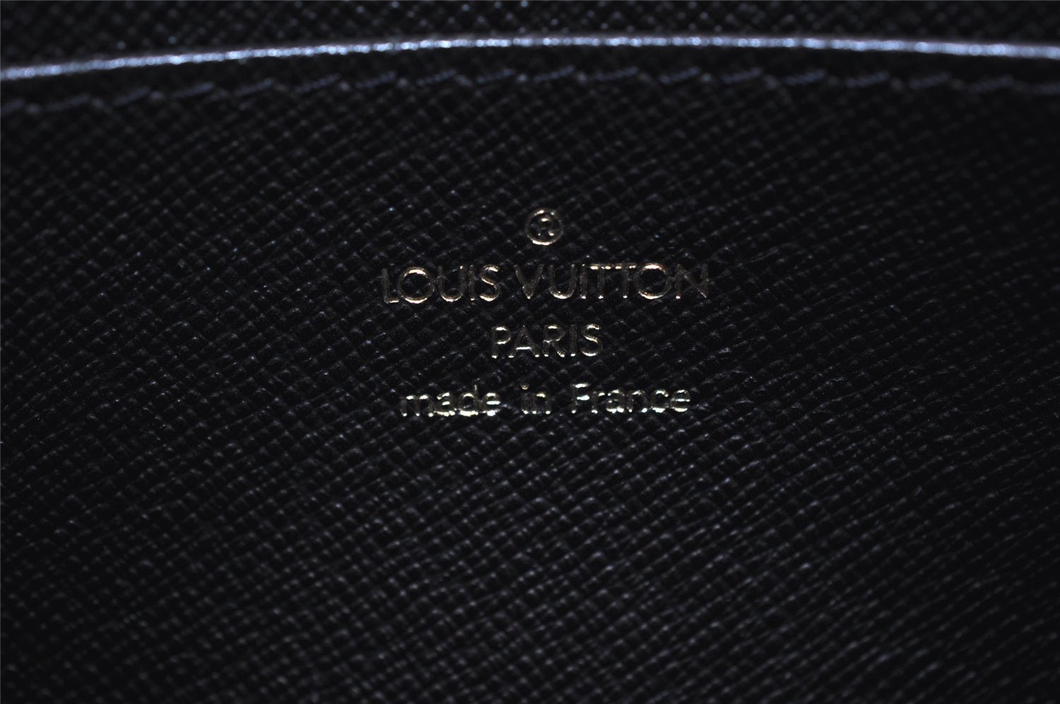 Authentic Louis Vuitton Epi Pochette Homme Clutch Hand Bag Black M52522 LV 7253I