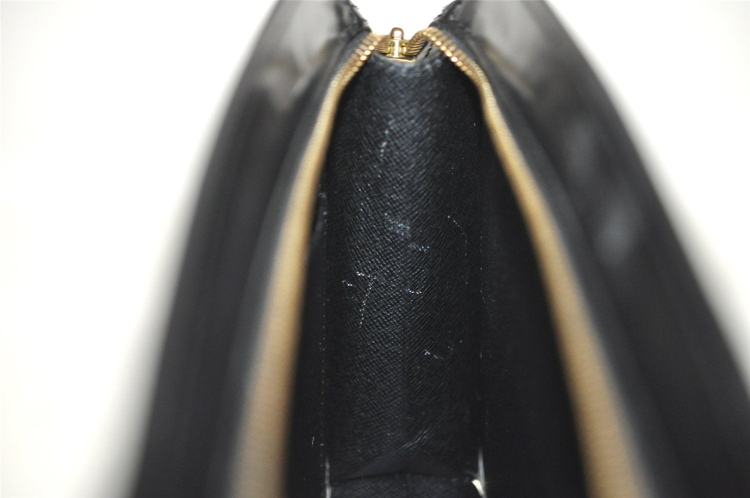 Authentic Louis Vuitton Epi Pochette Homme Clutch Hand Bag Black M52522 LV 7253I