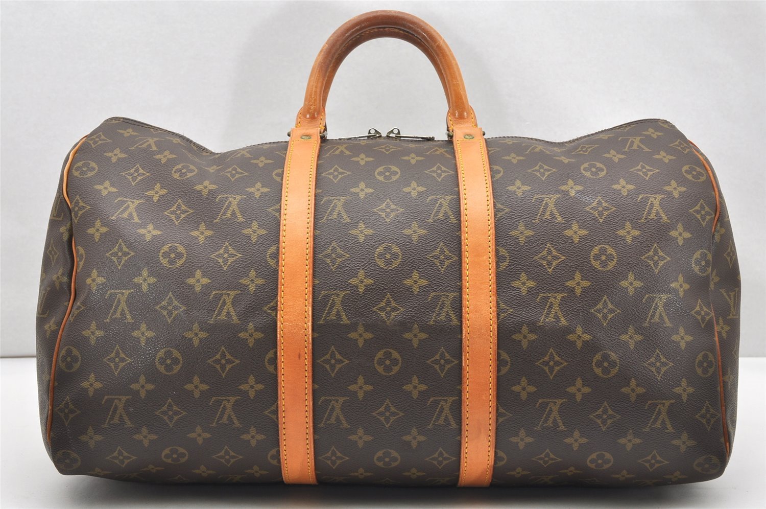 Authentic Louis Vuitton Monogram Keepall 50 Travel Boston Bag M41426 LV 7253K