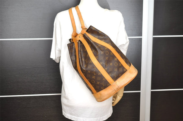 Authentic Louis Vuitton Monogram Randonnee PM Shoulder Bag M42243 LV 7255I