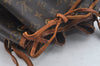 Authentic Louis Vuitton Monogram Noe Shoulder Drawstring Bag M42224 LV 7259I