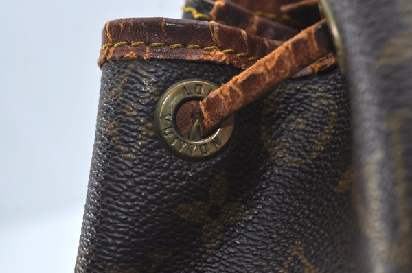 Authentic Louis Vuitton Monogram Noe Shoulder Drawstring Bag M42224 LV 7259I