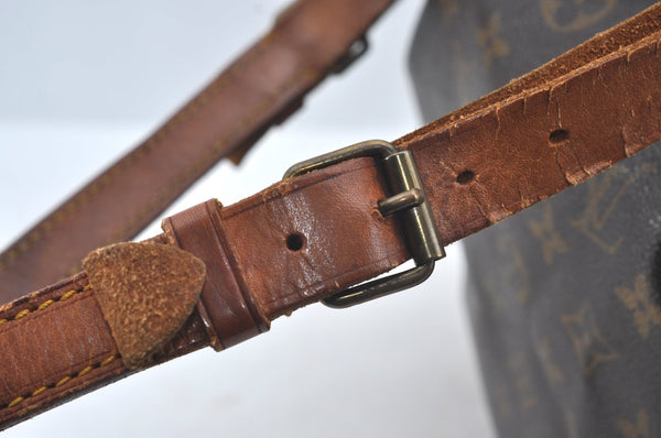 Authentic Louis Vuitton Monogram Noe Shoulder Drawstring Bag M42224 LV 7259I