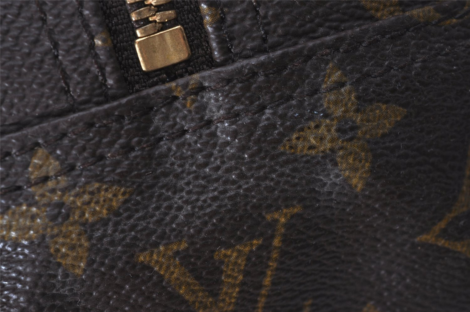 Authentic Louis Vuitton Monogram Deauville Hand Bag M47270 LV 7261I