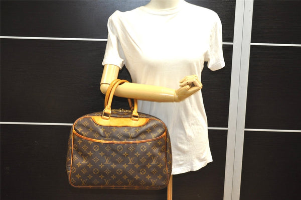 Authentic Louis Vuitton Monogram Deauville Hand Bag M47270 LV 7261I