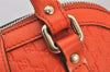 Authentic GUCCI Micro Guccissima Leather 2Way Hand Bag 449654 Orange 7261K