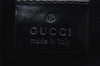 Authentic GUCCI Web Sherry Line Shoulder Cross Body Bag Enamel Black 7262I