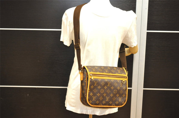 Auth Louis Vuitton Monogram Messenger Bosphore PM Shoulder Bag M40106 LV 7264I
