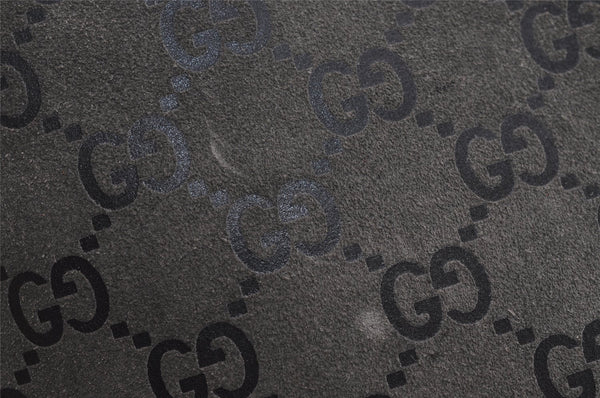 Authentic GUCCI Bamboo Vintage Shoulder Bag Purse GG Suede Gray Junk 7264J