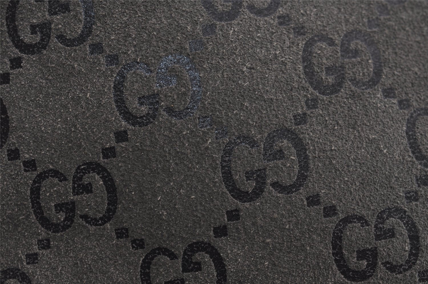 Authentic GUCCI Bamboo Vintage Shoulder Bag Purse GG Suede Gray Junk 7264J