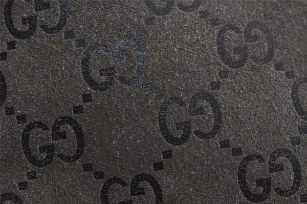 Authentic GUCCI Bamboo Vintage Shoulder Bag Purse GG Suede Gray Junk 7264J