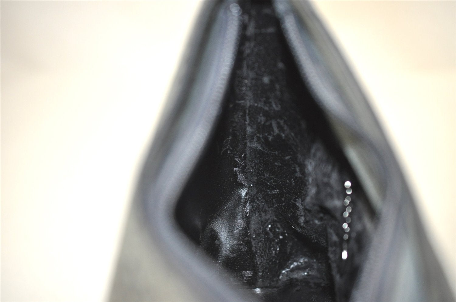 Authentic GUCCI Bamboo Vintage Shoulder Bag Purse GG Suede Gray Junk 7264J