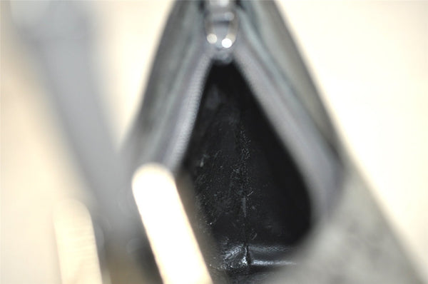 Authentic GUCCI Bamboo Vintage Shoulder Bag Purse GG Suede Gray Junk 7264J