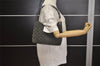 Authentic GUCCI Bamboo Vintage Shoulder Bag Purse GG Suede Gray Junk 7264J