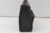 Authentic YVES SAINT LAURENT Vintage Hand Bag Purse Satin Leather Black 7264K