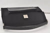 Authentic YVES SAINT LAURENT Vintage Hand Bag Purse Satin Leather Black 7264K