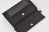 Authentic YVES SAINT LAURENT Vintage Hand Bag Purse Satin Leather Black 7264K