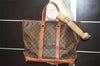 Auth Louis Vuitton Monogram Sac Weekend GM Vintage Tote Hand Bag M42420 LV 7267I