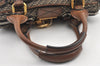 Authentic Chloe Paddington Tweed Leather Shoulder Hand Bag Brown 7267J