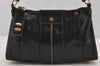 Authentic Chloe Vintage Eloise 2Way Shoulder Hand Bag Purse Leather Black 7268J