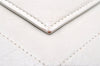 Authentic YVES SAINT LAURENT Vintage Clutch Hand Bag Purse Leather White 7269K