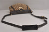 Authentic GUCCI Abbey Shoulder Cross Bag GG Canvas Leather 203257 Brown 7270J