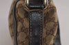 Authentic GUCCI Abbey Shoulder Cross Bag GG Canvas Leather 203257 Brown 7270J