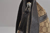 Authentic GUCCI Abbey Shoulder Cross Bag GG Canvas Leather 203257 Brown 7270J