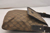 Authentic GUCCI Shoulder Cross Body Bag Purse GG PVC Leather 223666 Brown 7275J