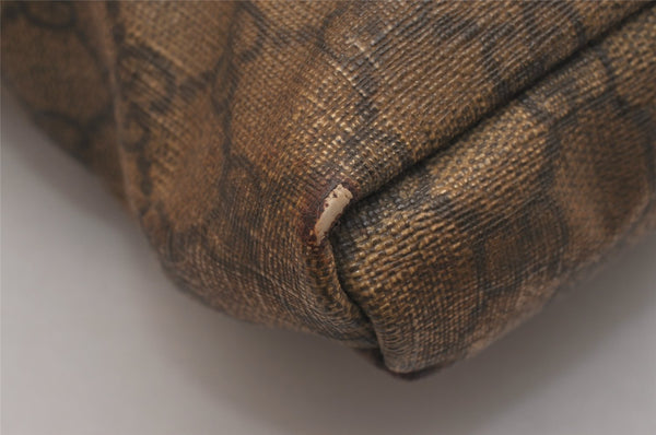 Authentic GUCCI Shoulder Cross Body Bag Purse GG PVC Leather 223666 Brown 7275J