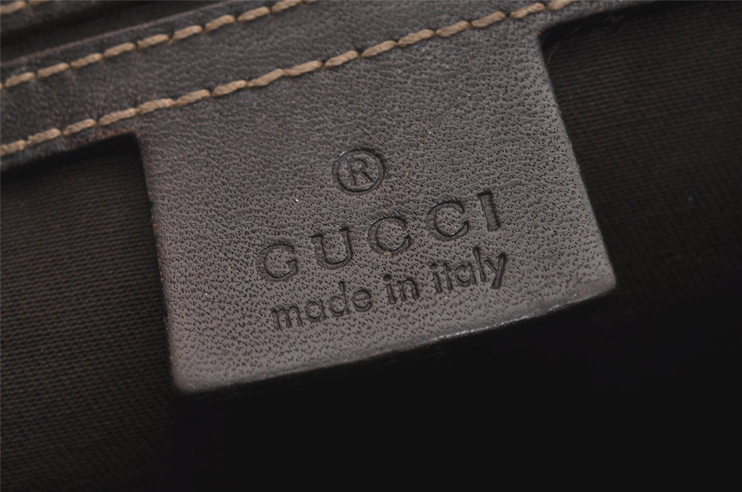 Authentic GUCCI Shoulder Cross Body Bag Purse GG PVC Leather 223666 Brown 7275J