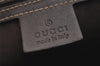 Authentic GUCCI Shoulder Cross Body Bag Purse GG PVC Leather 223666 Brown 7275J