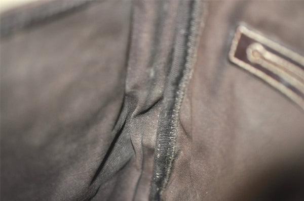 Authentic GUCCI Shoulder Cross Body Bag Purse GG PVC Leather 223666 Brown 7275J