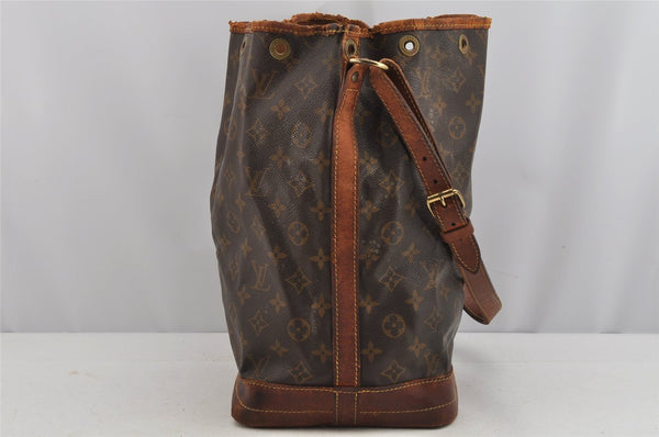 Authentic Louis Vuitton Monogram Noe Shoulder Drawstring Bag M42224 LV 7276J