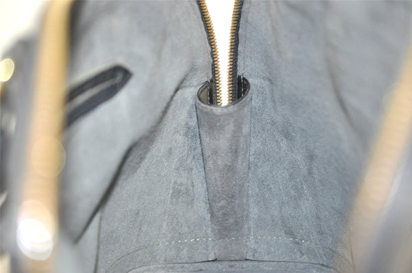 Authentic Louis Vuitton Epi Alma PM Hand Bag Black M40302 LV 7278I