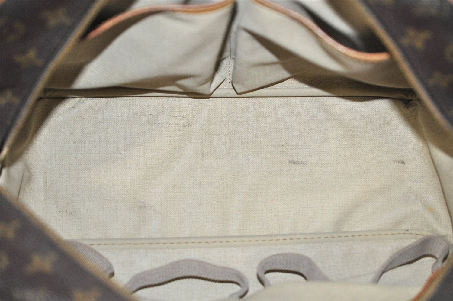 Authentic Louis Vuitton Monogram Deauville Hand Bag M47270 LV 7279I