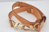 Authentic Louis Vuitton Leather Shoulder Strap Beige 35.4-42.5" LV 7279K