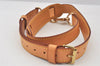 Authentic Louis Vuitton Leather Shoulder Strap Beige 35.4-42.5" LV 7279K