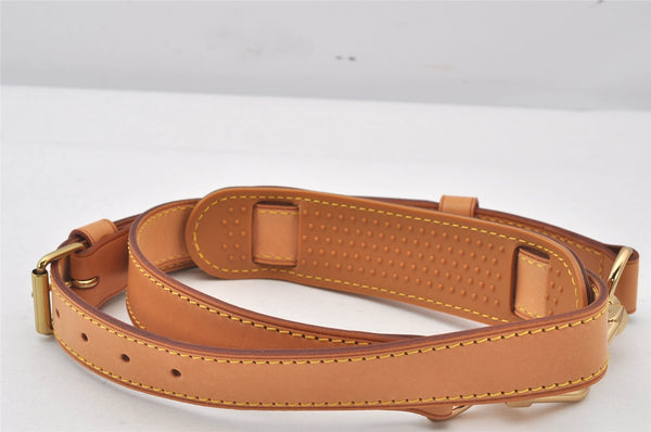 Authentic Louis Vuitton Leather Shoulder Strap Beige 35.4-42.5" LV 7279K