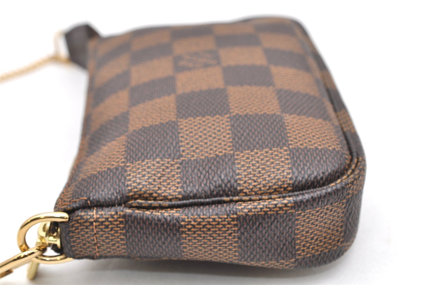 Authentic Louis Vuitton Damier Mini Pochette Accessoires Pouch N58009 LV 7282K