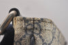 Authentic GUCCI Shoulder Cross Body Bag GG PVC Leather 201446 Navy Blue 7283J