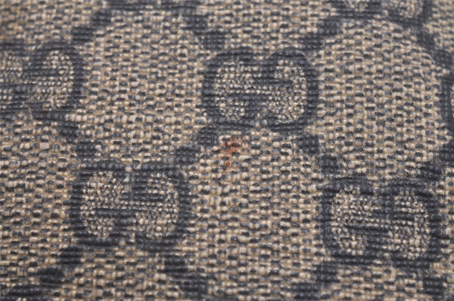 Authentic GUCCI Shoulder Cross Body Bag GG PVC Leather 201446 Navy Blue 7283J