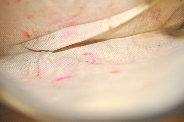 Authentic GUCCI Shoulder Cross Body Bag GG PVC Leather 201446 Navy Blue 7283J