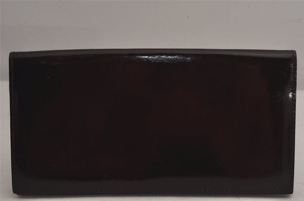 Authentic dunhill Vintage Enamel Long Wallet Purse Brown 7283K