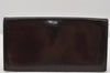 Authentic dunhill Vintage Enamel Long Wallet Purse Brown 7283K