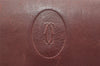 Authentic Cartier Must de Cartier Trifold Wallet Leather Bordeaux Red 7284K